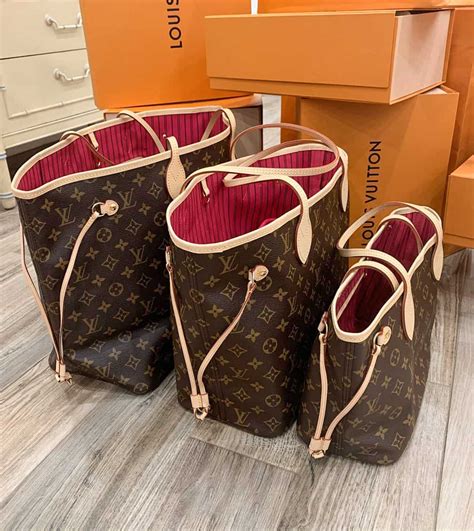 neverfull bag sizes